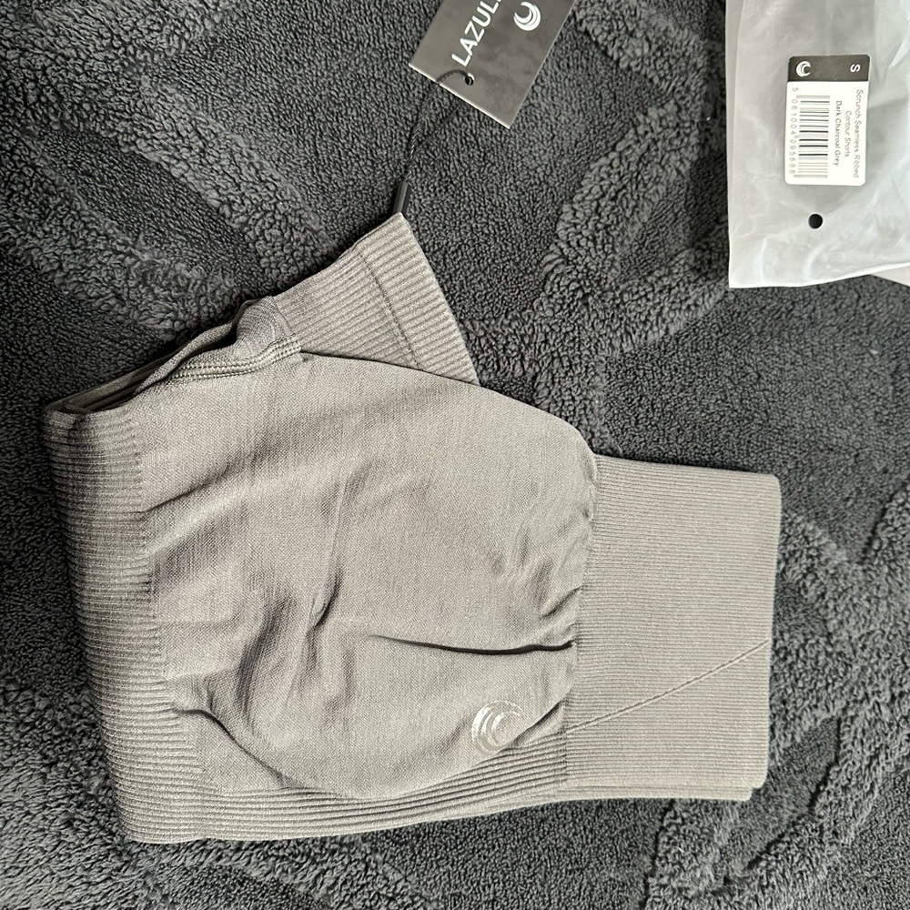 Lazuli Label Charcoal Gray Contour Shorts